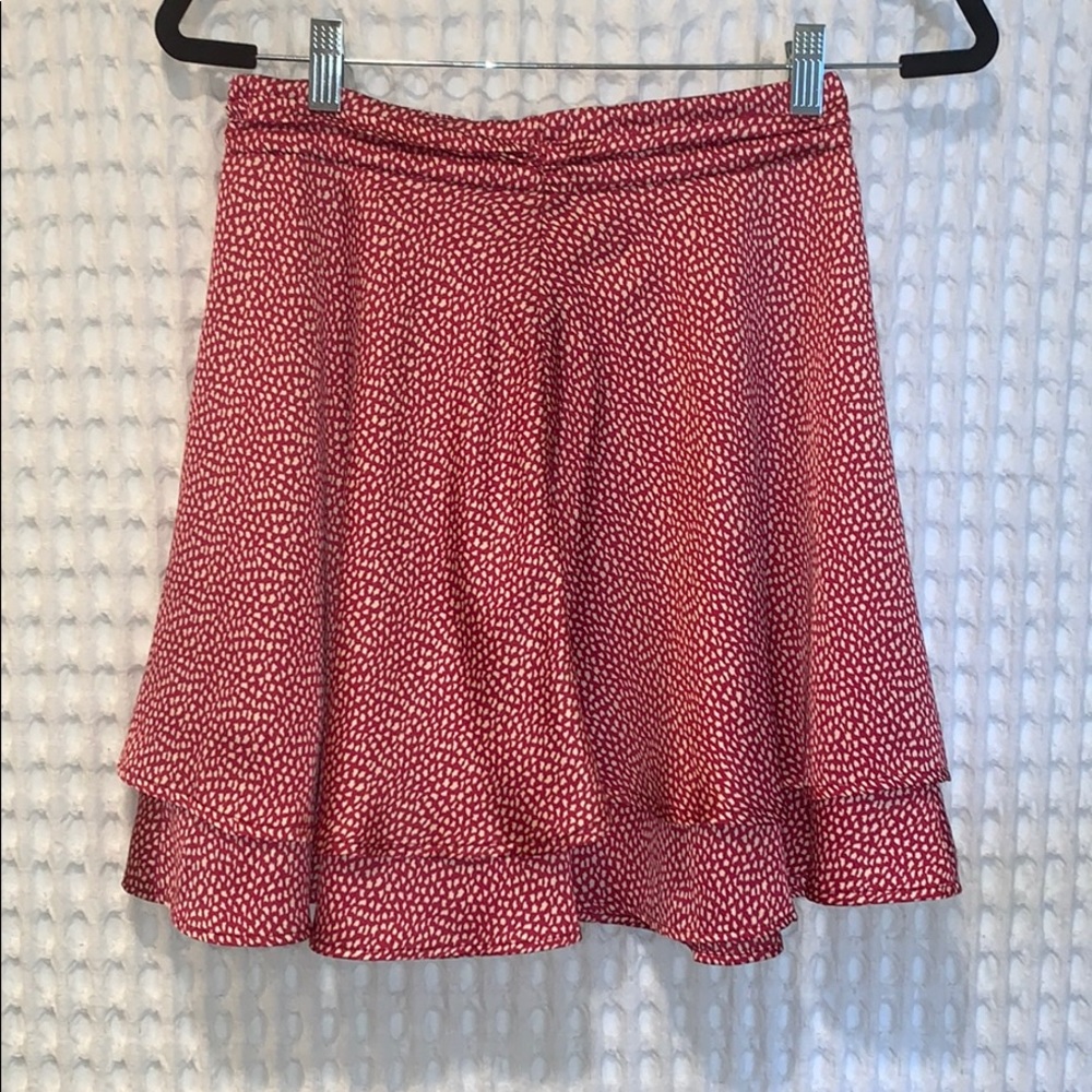 Silk skater skirt